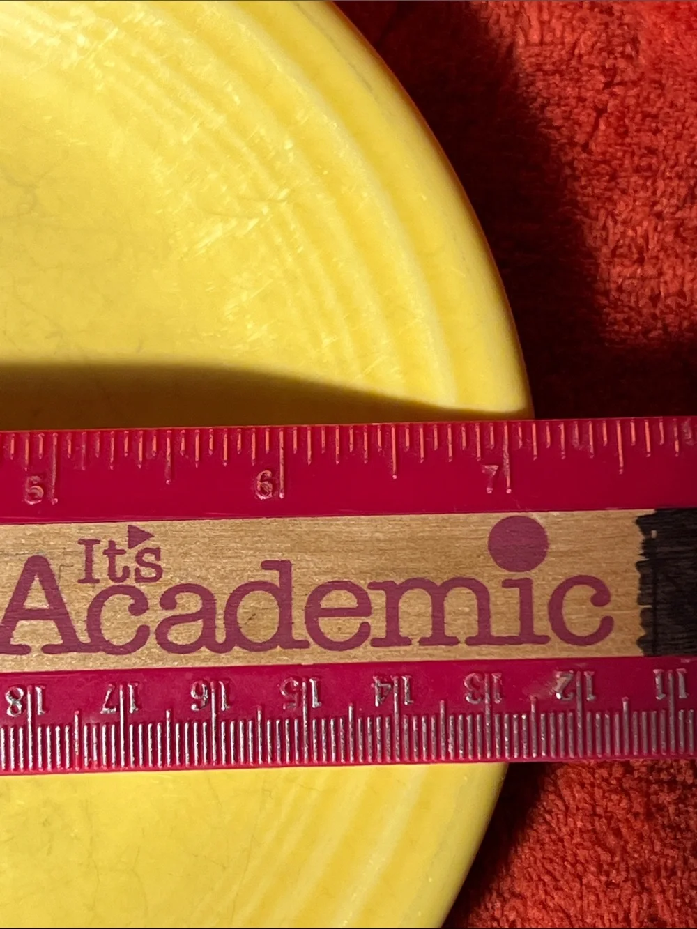 Fiestaware Canary Yellow Glazed 7” Salad Plate